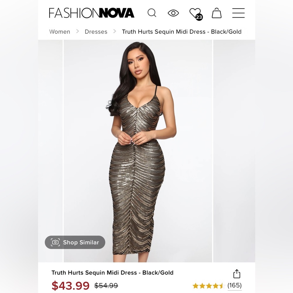 Gold dress
